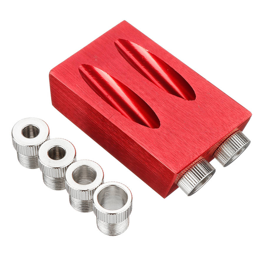 7/8Pcs Pocket Hole Jig Pocket Hole Screw Jig Dowel Drill Joinery Kit Woodworking Guid