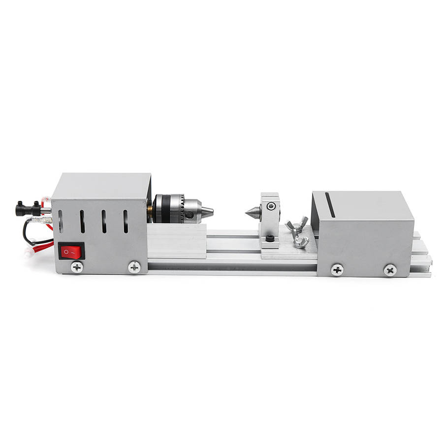 Mini Lathe Beads Machine Woodworking DIY Lathe Polishing Cutting Drill Wood Lathe Machine