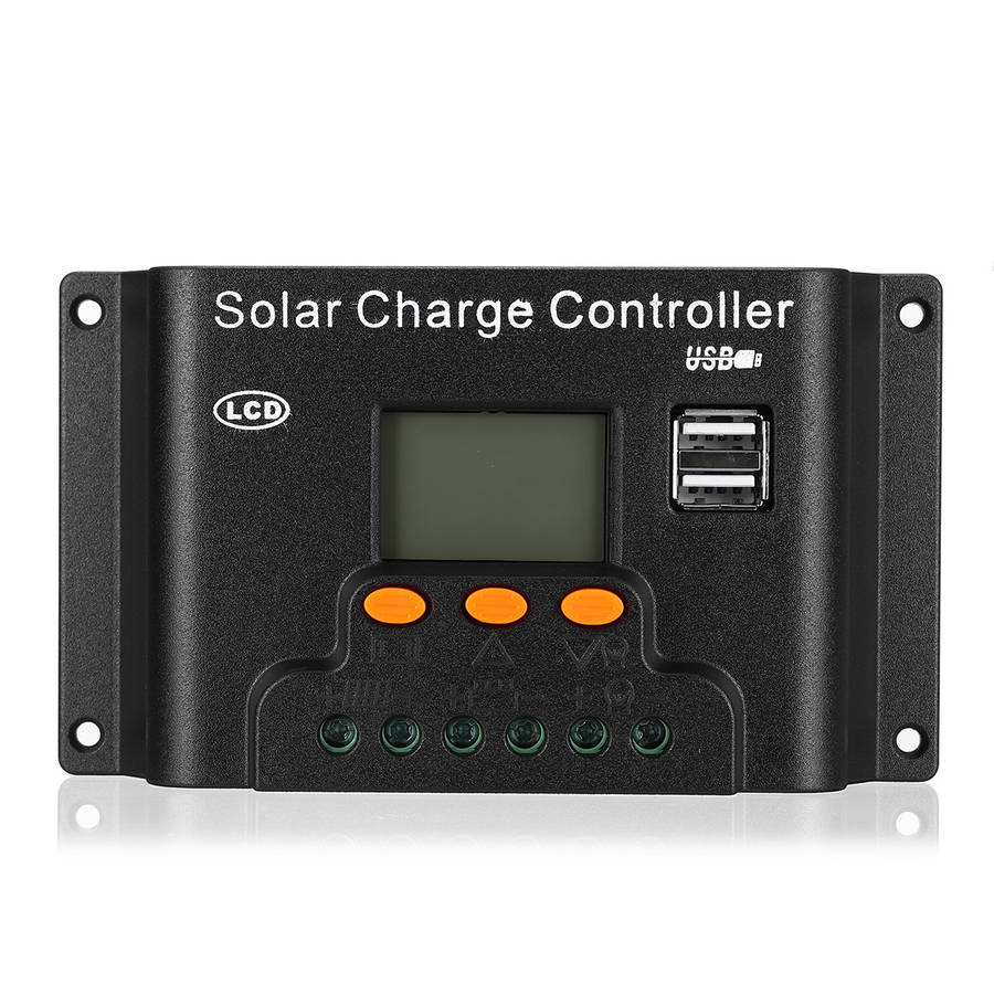 10/20/30/40/50/60A 12v/24v Adjust PWN Solar Battery Charge Controller for Solar Panel (Current 60A)