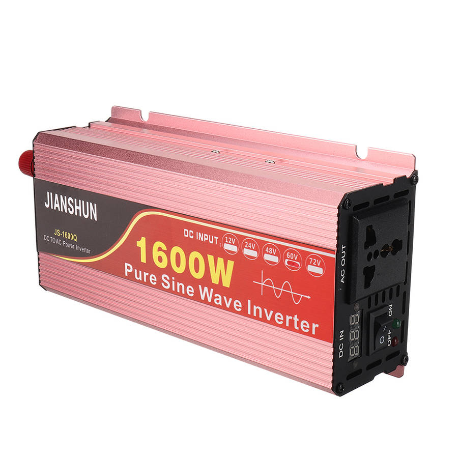 Intelligent Screen Solar Pure Sine Wave Power Inverter 1200W/1600W/2200W/3000W/3200W/6000W DC 12V/24
