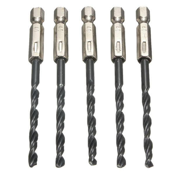 15pcs 3/4/5mm HSS 1/4 Inch Hex Shank Twist Drill Bit
