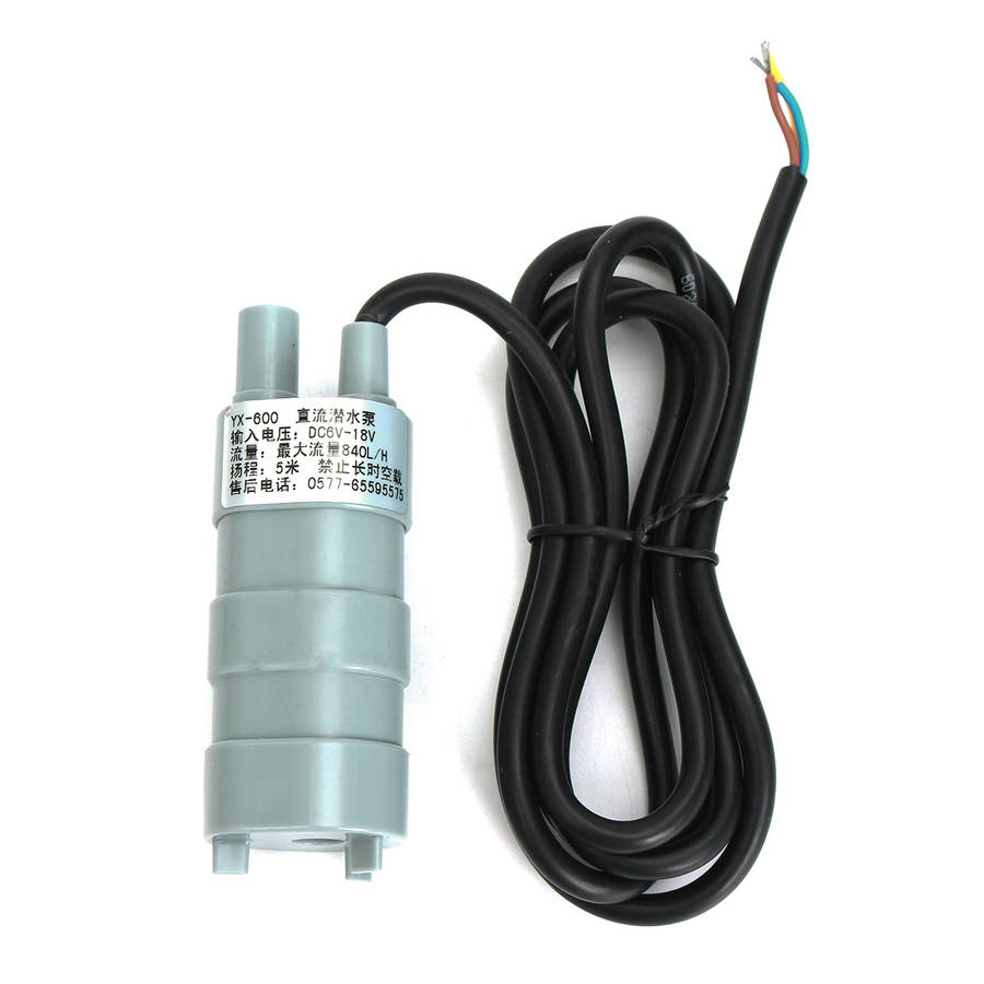 12V 840L/H 5M Pumping Head Mini Submersible Motor Garden Fountain DC Brush Water Pump