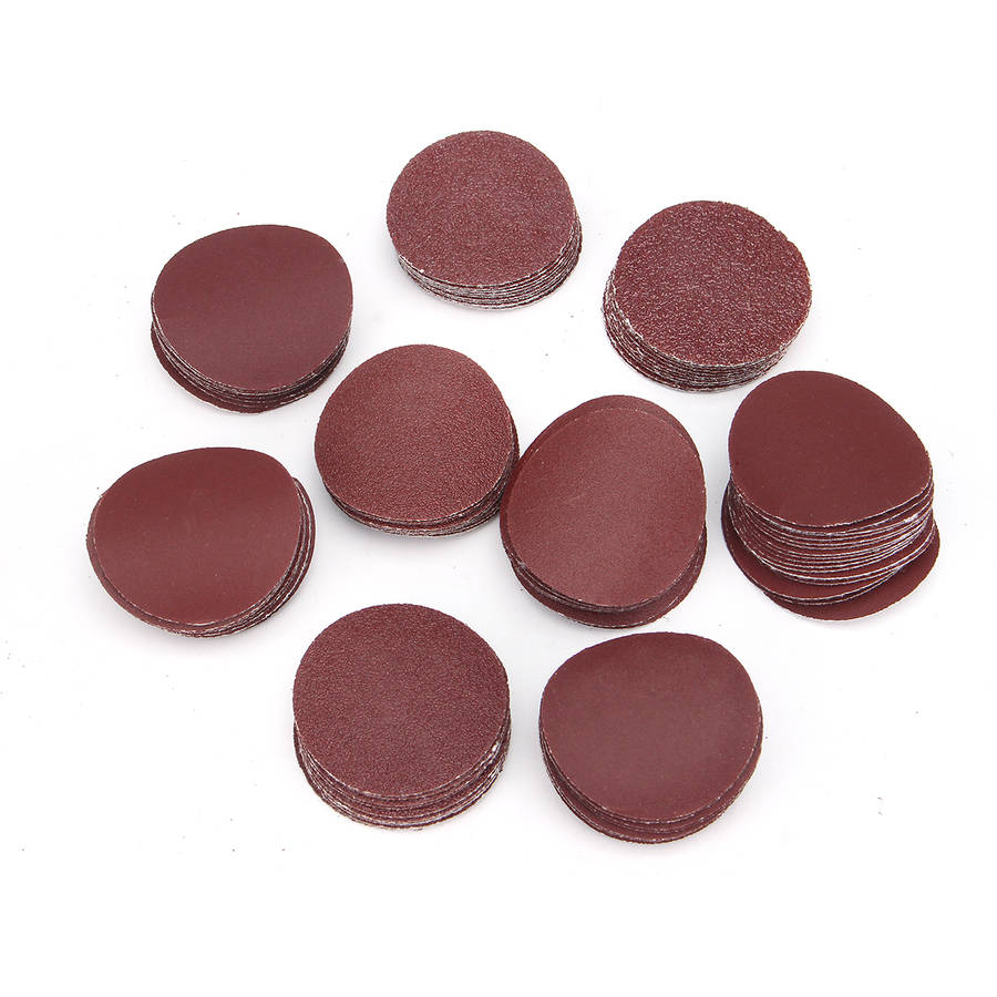 50mm Sanding Disc with 100pcs 60-2000 Grit Round Sandpaper for Polishing