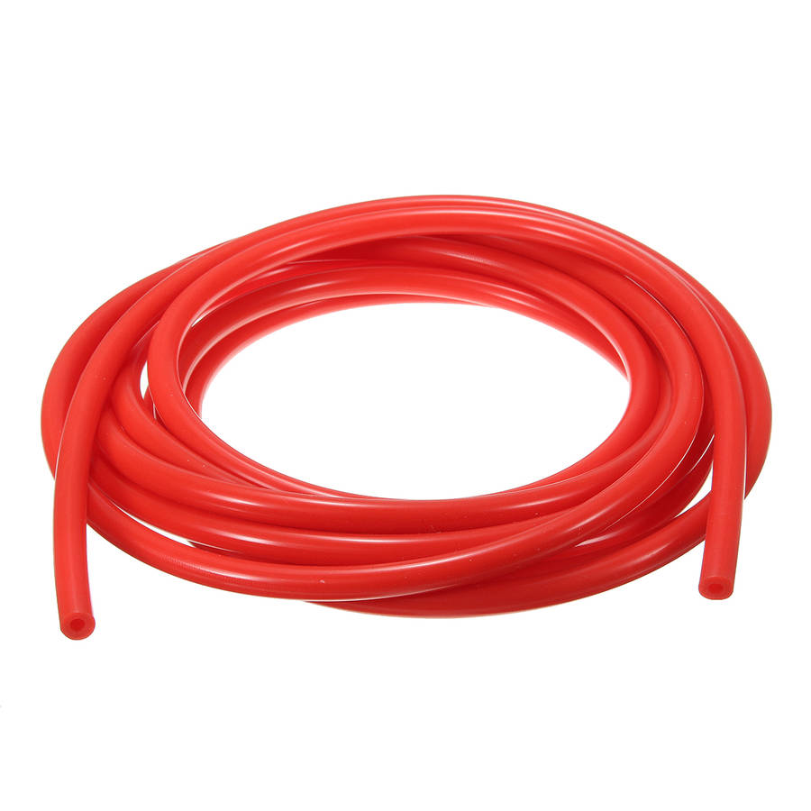 4mm 5 Meter Silicone Vacuum Hose Tube Tubing Line Pipe 16.4 Feet Red