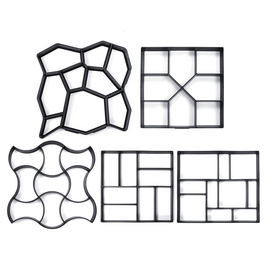 New DIY Concrete Paving Pavement Mould Mold Gardens Balconies Villas Path Walk Maker Gement Br