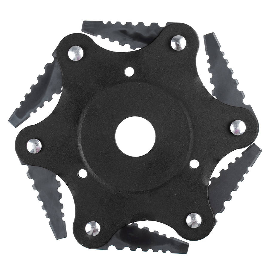 6 Teeth Grass Trimmer Head Steel Blades Brush Cutter Garden Tool for L