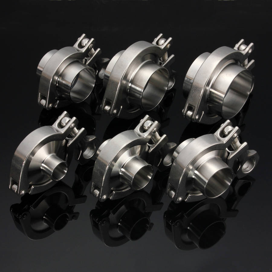 19/25/32/38/45/50mm Sanitary Pipe Weld Ferrule Set Gasket Tri Clamp OD (Size 50mm)