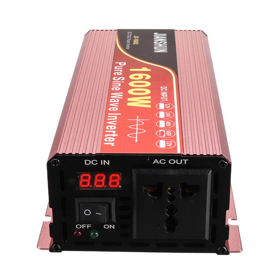 Intelligent Screen Solar Pure Sine Wave Power Inverter 1200W/1600W/2200W/3000W/3200W/6000W DC 12V/24