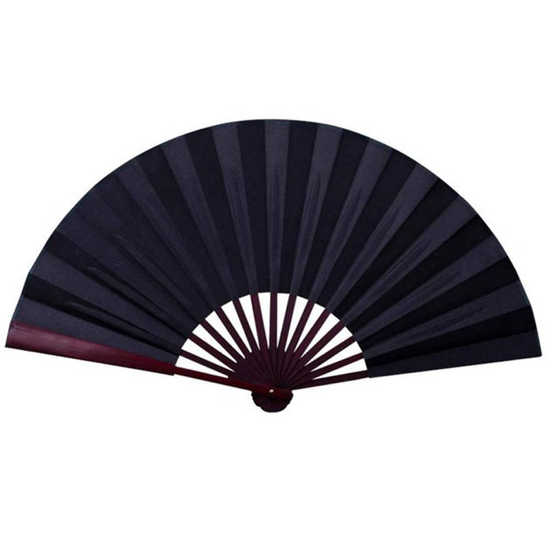 8/10" Silk White Chinese Folding Fan Hand Wave Fan Wooden Bamboo DIY Craft Fan For Wedding Party Poc