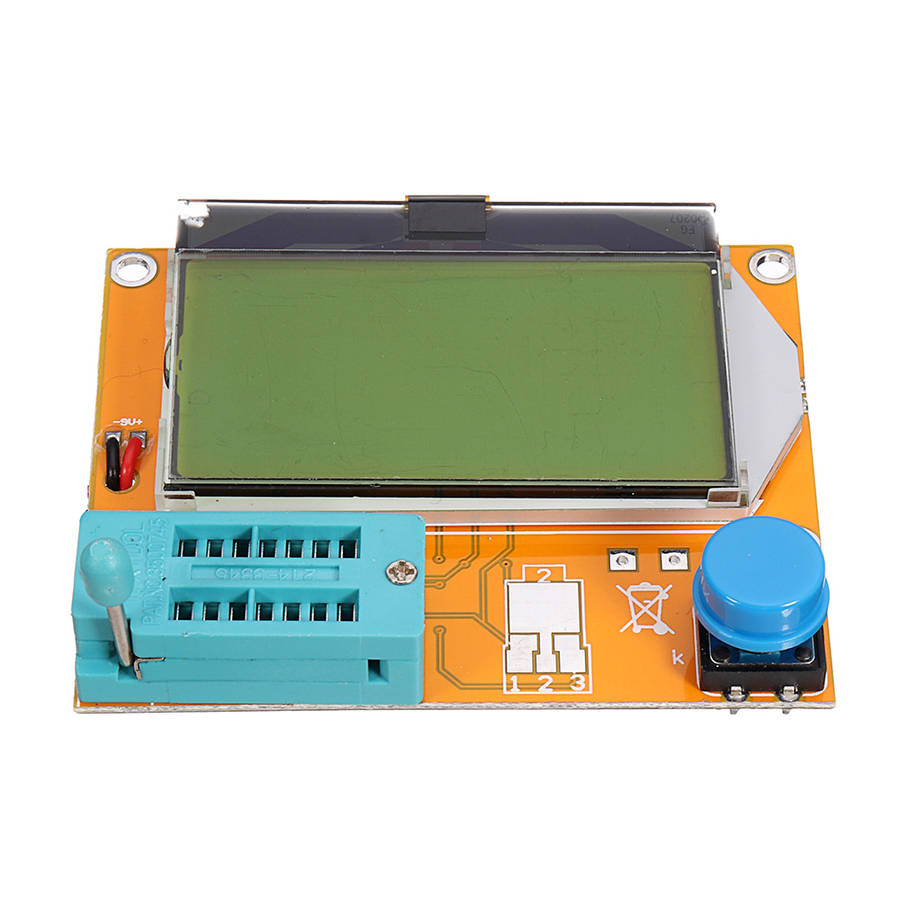 Geekcreit LCR-T4 12864 LCD Graphical Transistor Tester Resistance Capacitance ESR SCR Meter...