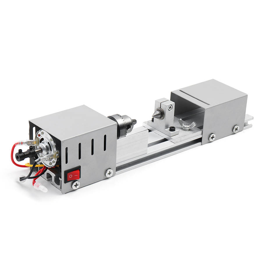 Mini Lathe Beads Machine Woodworking DIY Lathe Polishing Cutting Drill Wood Lathe Machine