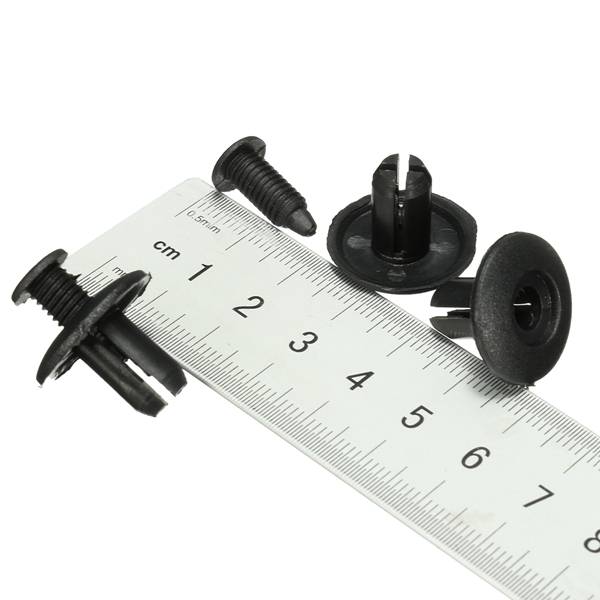 100pcs 8mm Plastic Rivets Fastener Clips Pushpin For Car Auto Fender Bumper