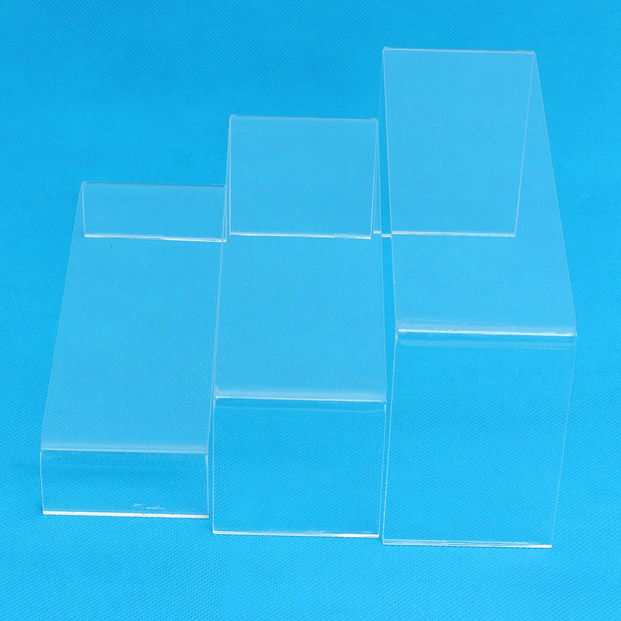 3-Tier Clear Acrylic Shoe Display Stand Jewelry Cosmetics Rack