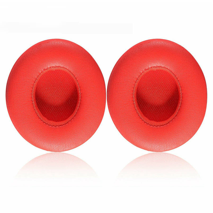 2Pcs Replacement Cushion Earpads for Beats Solo 2 Solo3 Headphones Leather Noise Block Quietcomfort