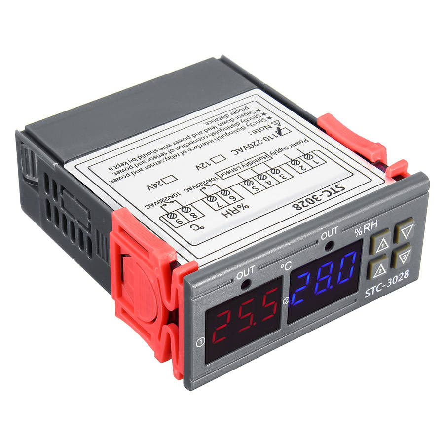 110-220V STC-3018 Digital Temperature Thermostat Controller With Setting Function Value Display C/F