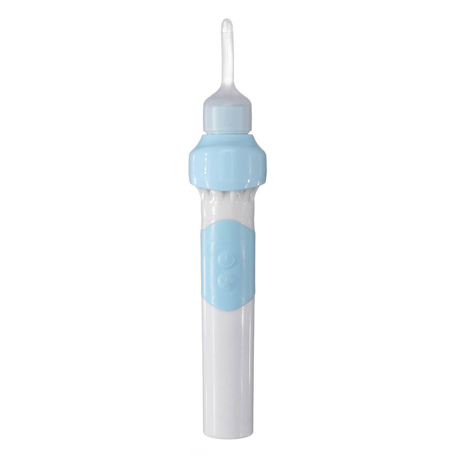 Ear Wax Removal Kit Electric Ear Cleaner Vacuum Ear Spoon with LED Light Soft Ear-Pick Clean Tools S