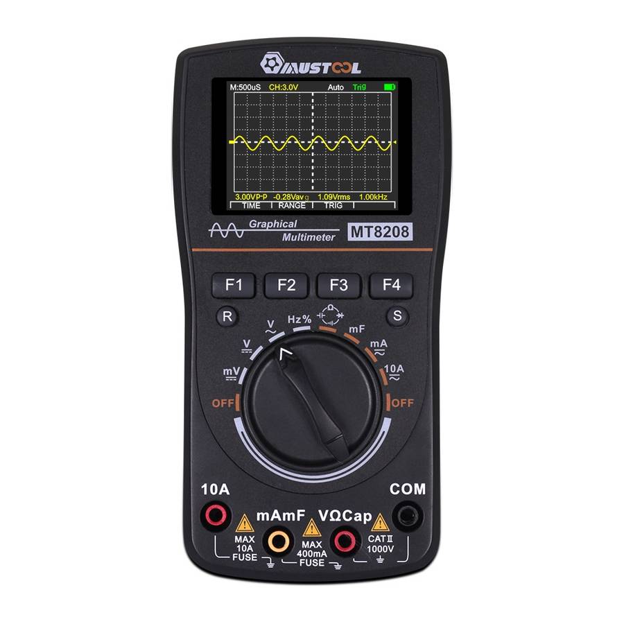 MUSTOOL MT8208 HD Intelligent Graphical Digital Oscilloscope Multimeter