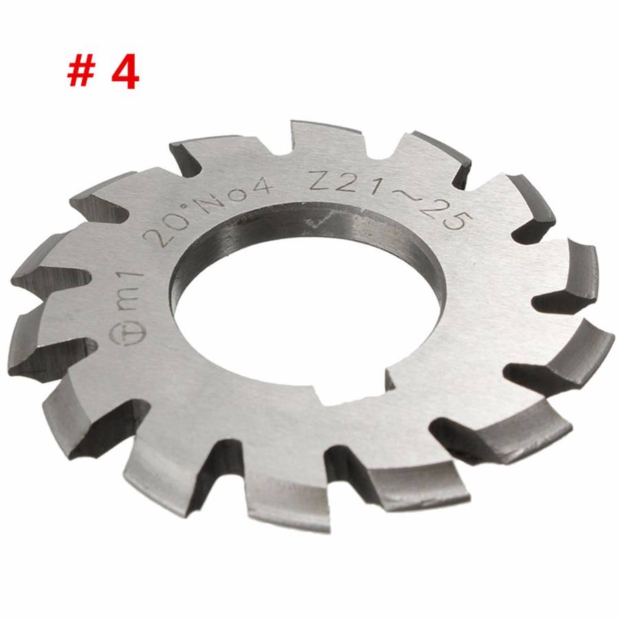 8pcs Module 1 PA20 Bore 22mm #1-8 HSS Involute Gear Milling Cutter