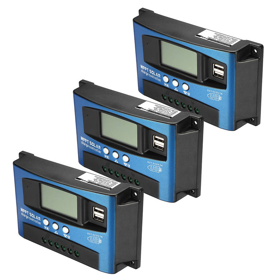 30/40/50/60/100A MPPT Solar Controller LCD Solar Charge Controller Accuracy Dual USB Solar Panel Bat