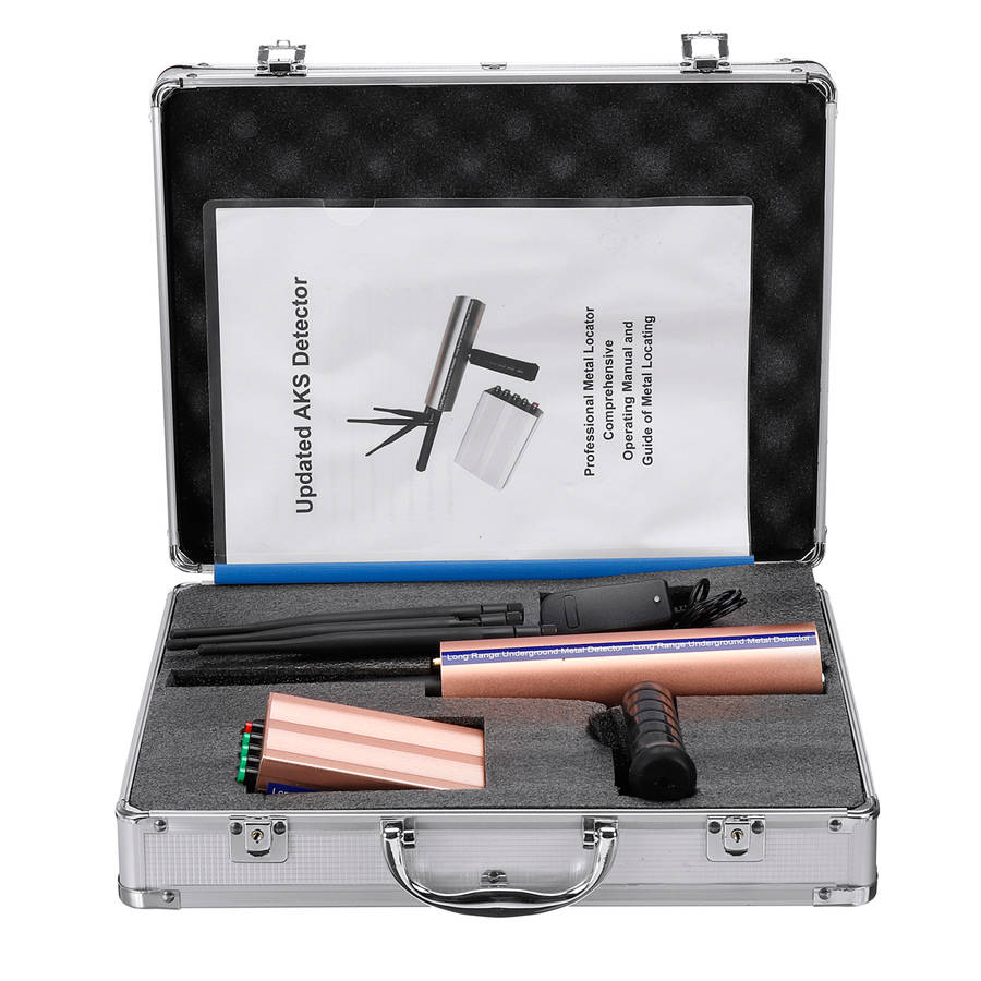 AKS 3D Metal Detector Detective 1200m Long Range Gold Treasure Digger Scanner