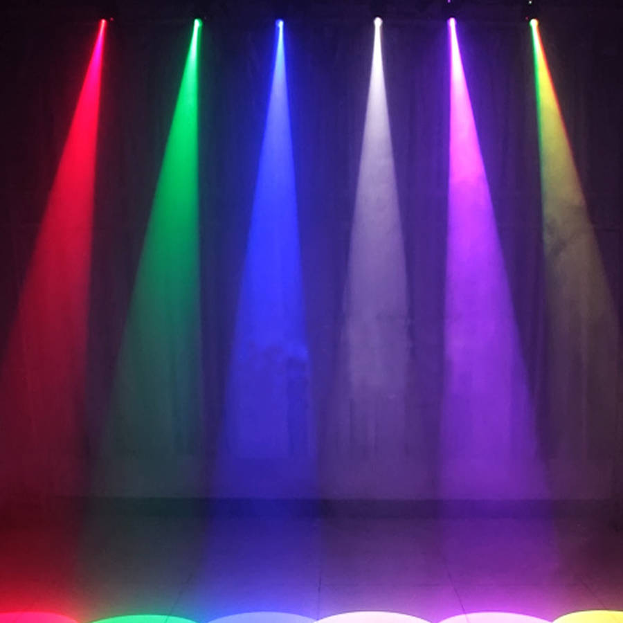 90-230V 9W DMX RGB LED Light Pinspot Beam Spotlight 6CH DJ Disco Party KTV Stage Effect Lighting