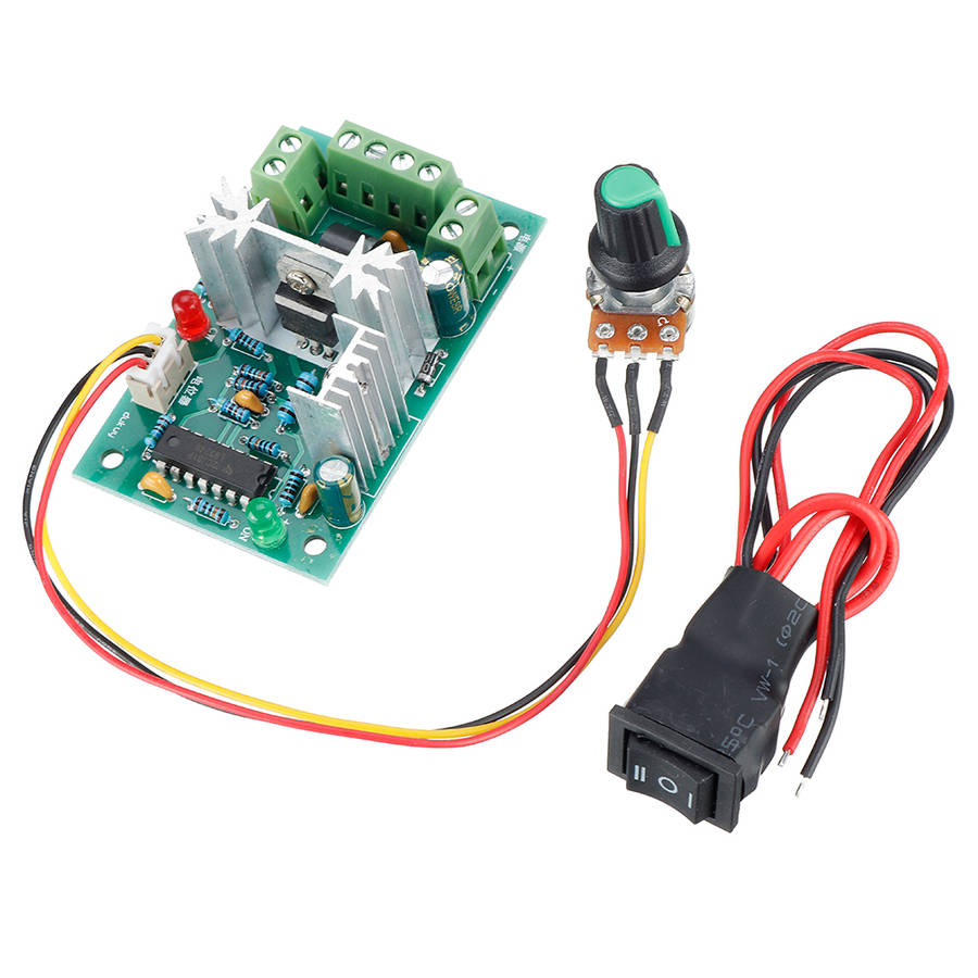 10V 12V 24V 36V PWM DC Controller with Positive Inversion Switch PWM DC Controller for DC Motor Spee