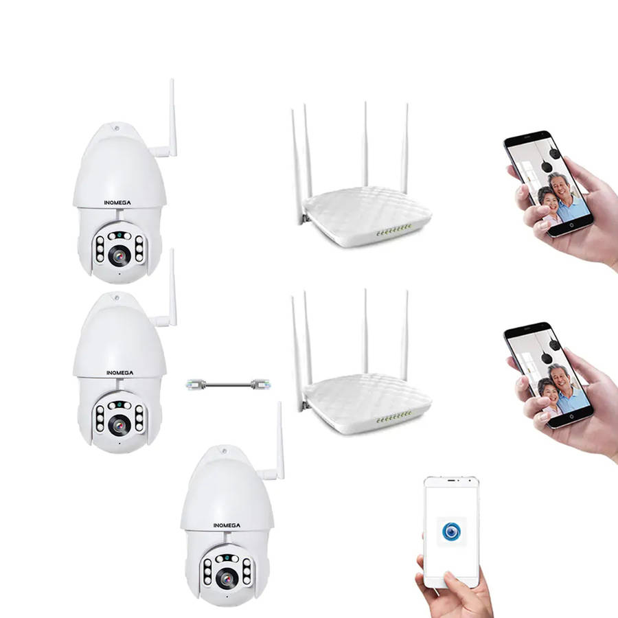 New [2019 NEW] INQMEGA PTZ381 HD 1080P PTZ 360  Panoranic Waterproof IP Camera I