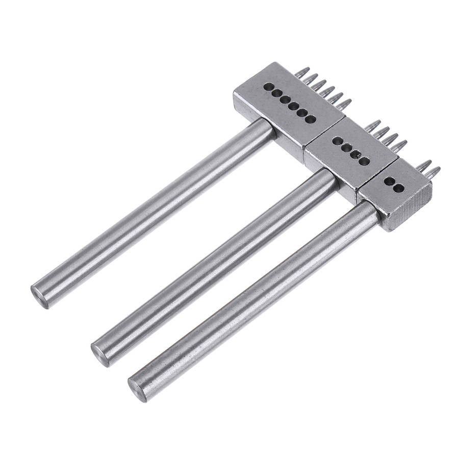 4/5/6mm Leather Chisel Craft Tools Hole Punch Stitching Punch Tool Set (Size 4mm)
