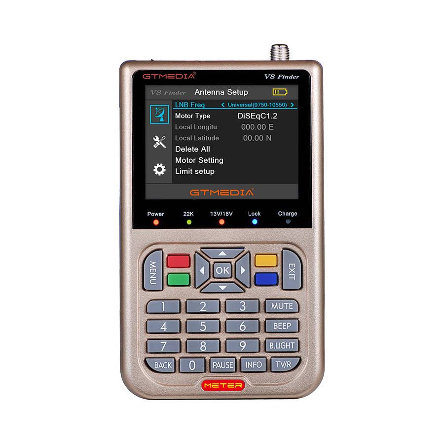V8 Digital Finder Satellite Finder V-71 HD DVB-S2 MPEG-2/MPEG-4 FTA High Definition Satellite Meter