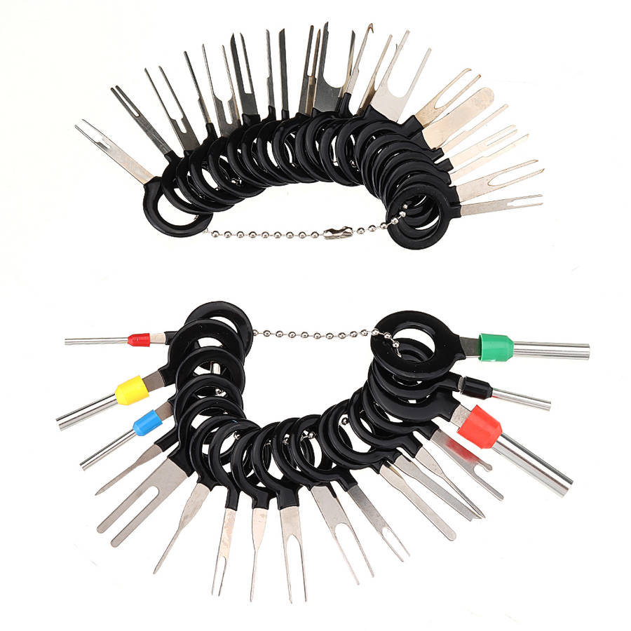 38Pcs/Set Car Terminal Removal Tool Electrical Wiring Crimp Connector Pin Extractor Kit Automobiles