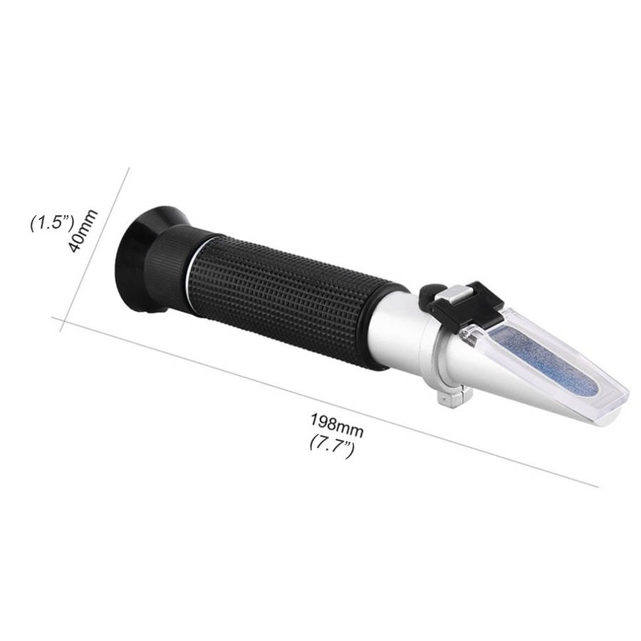 Refractometer Alcohol Alcoholometer 0~80% ATC Handheld Tool Alcohol Meter...