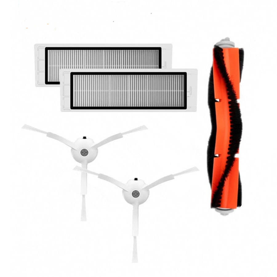 Main Brush+HEPA Filter+Side Brushes Fit Replacement Accessories For Xiaomi MI Robot Vacuum Cleaner