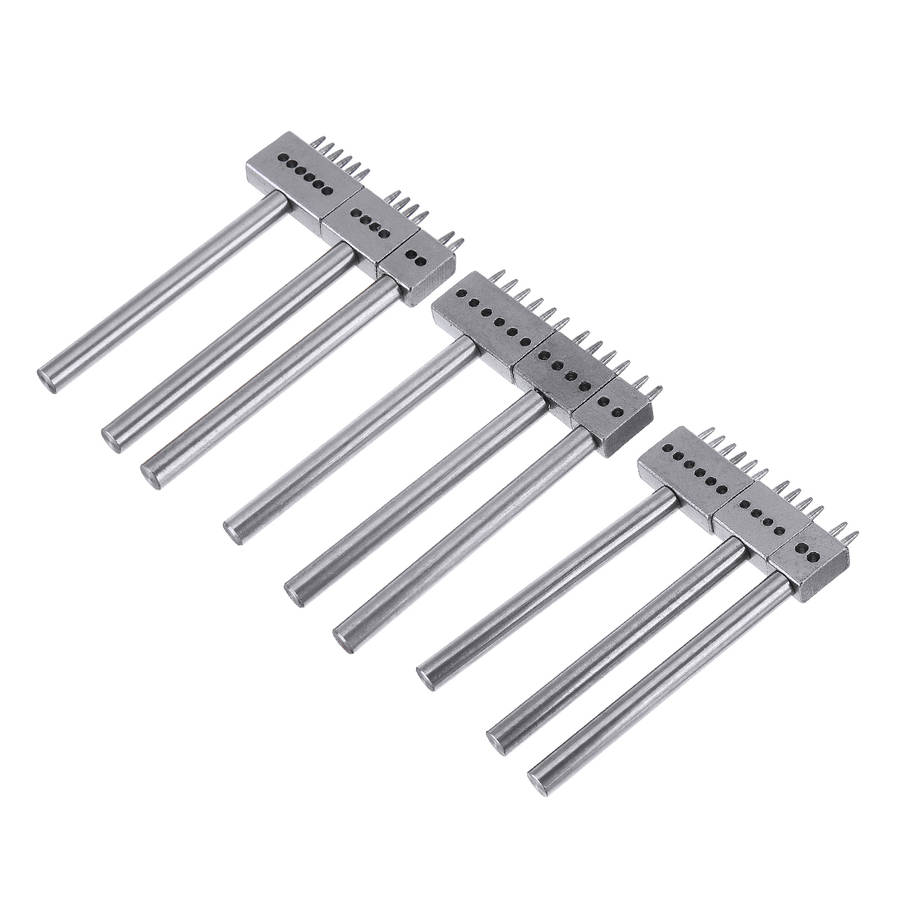 4/5/6mm Leather Chisel Craft Tools Hole Punch Stitching Punch Tool Set (Size 4mm)