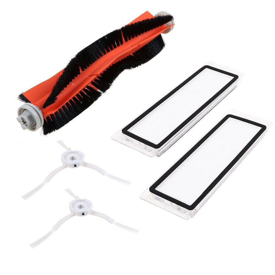 Main Brush+HEPA Filter+Side Brushes Fit Replacement Accessories For Xiaomi MI Robot Vacuum Cleaner