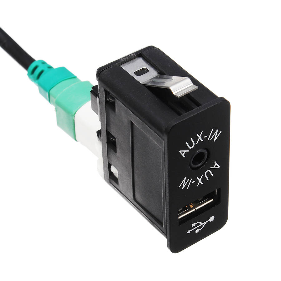 New Audio AUX USB Switch Socket with AUX USB Cable for BMW E60 E90 X1 X3 X5 F12