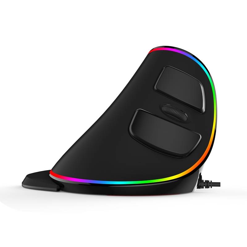 Delux M618 PLUS Wired Vertical RGB Gaming Mouse 6 Buttons