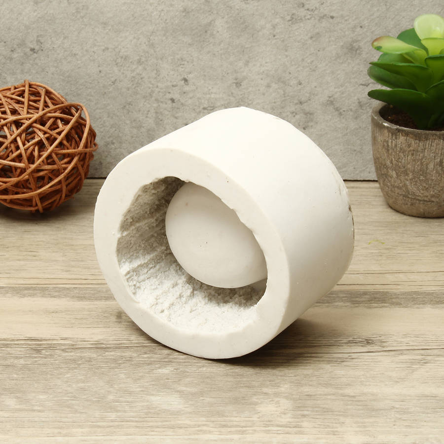 Bark Planter Silicone Concrete Mold Succulent Plant Flower Pot Vase Cement