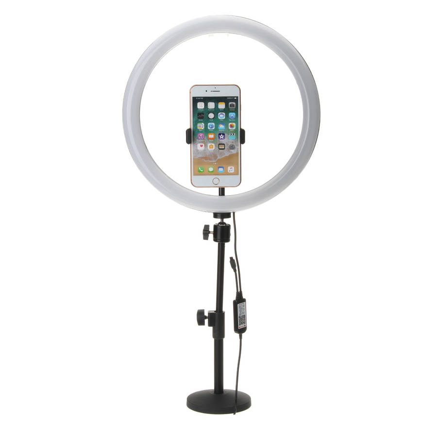 13 Inch RGB Dimmable LED Video Ring Light Selfie Lamp For Camera Makeup Youtube Live (Type A)