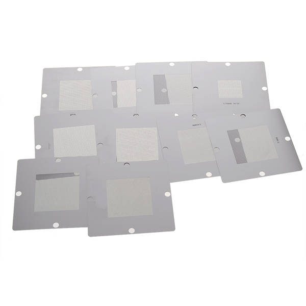 10 Pcs 90 X 90 Mm Bga Stencil Kit For Laptop Universal Reballing