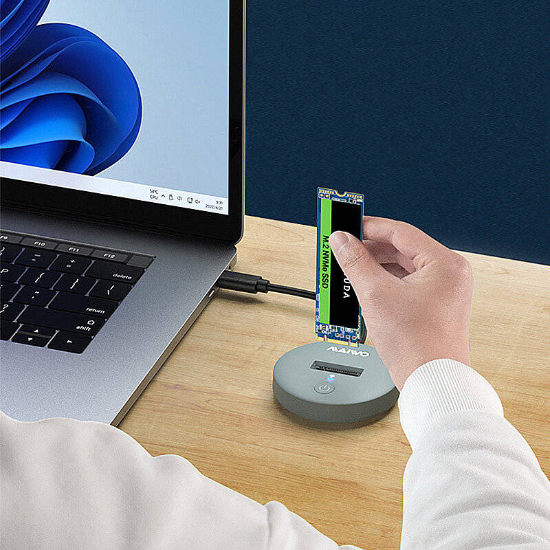 MAIWO K1698P2 M.2 SATA/NVMe HDD SDD to USB-C Docking Station Adapter 10Gbps Type-C External Hard Dri