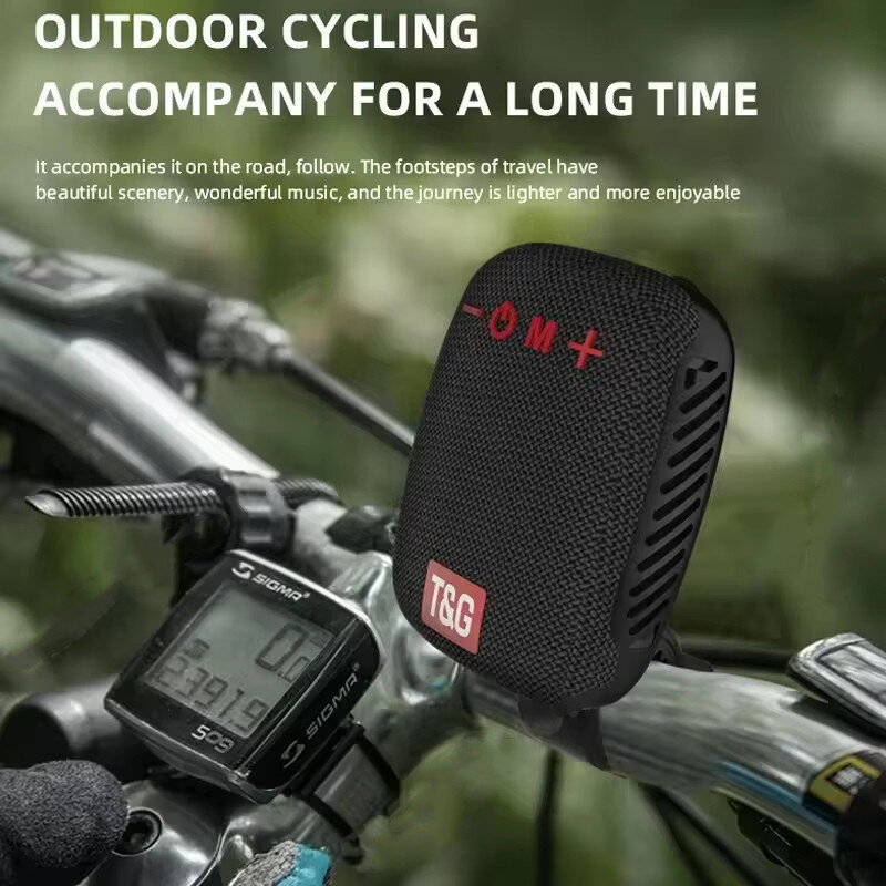 Black - T&G Bike-specific Wireless Speaker 45mm Large Horn HiFi Sound bluetooth V5.3 Waterproof Fash