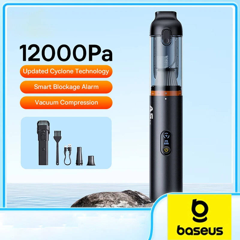 Baseus A5 Air 12000Pa Cordless Vacuum Cleaner Car Home Cleaner Portable Handheld Super Suction Mini