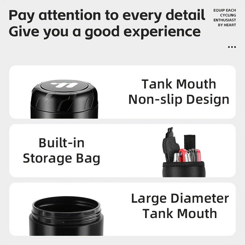 White - WEST BIKING Bicycle Hard Shell Kettle Shaped Tool Organizer Lightweight Portable Waterproof