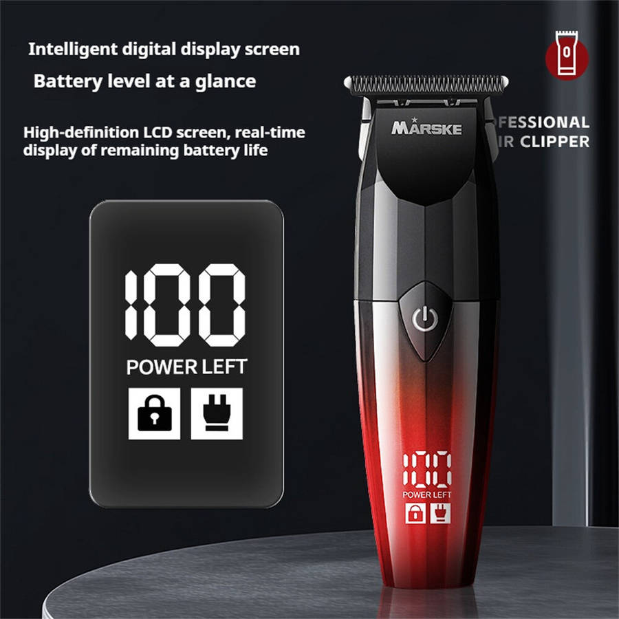 Gold - MARSKE MS-5066 Professional Hair Clipper 7200RPM Motor 800mAh Battery Cordless USB Recharge R