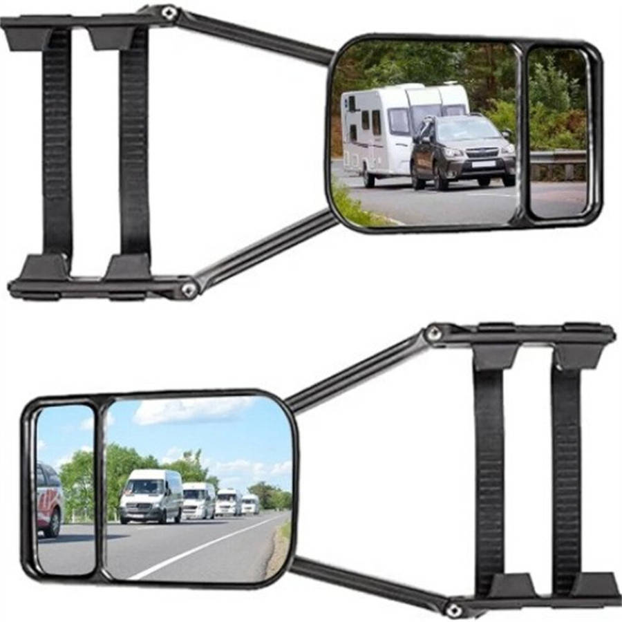 1 pair - Pair Car Extend Rear View Mirrors Adjustable Additional Exterior Mirror for All Standard Ve