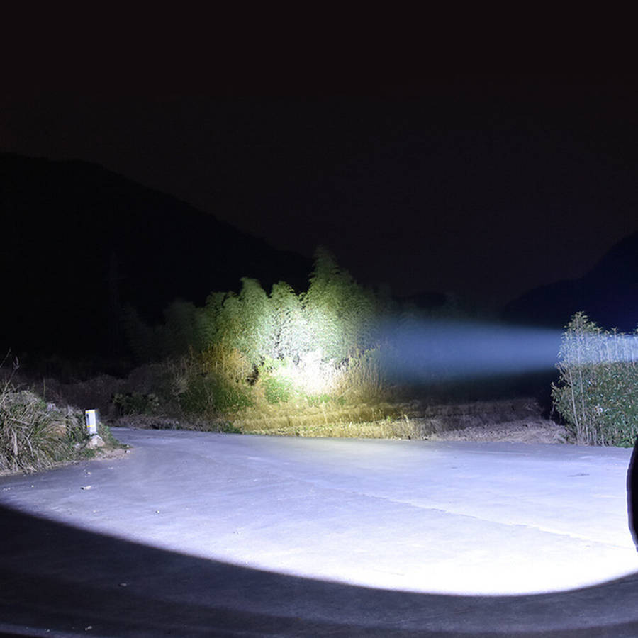 Black - Mini Rechargeable LED Headlight Powerful Inductive Head Lamp White and Red Light Outdoor Cam