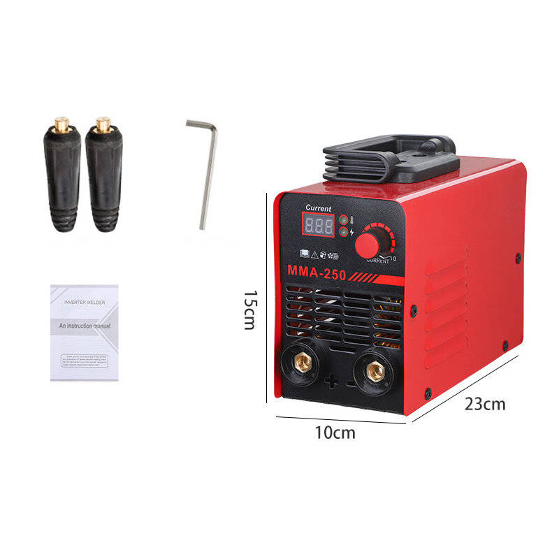 Red - MMA-250 Portable Inverter Welding Machine 220V Single Phase 60 Percent Duty Cycle 25-250A Curr