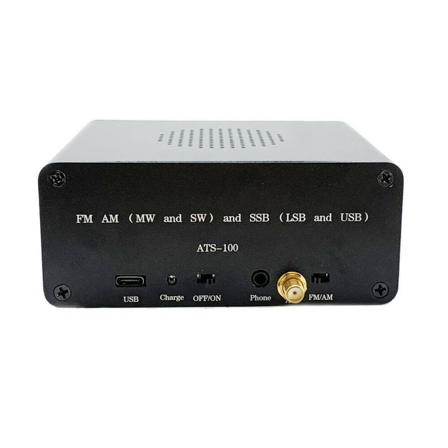 With Touch Screen - ATS-100+ SI4732 Receiver FM AM SSB Full Touch Screen Radio 2.4-inch Full Touch T