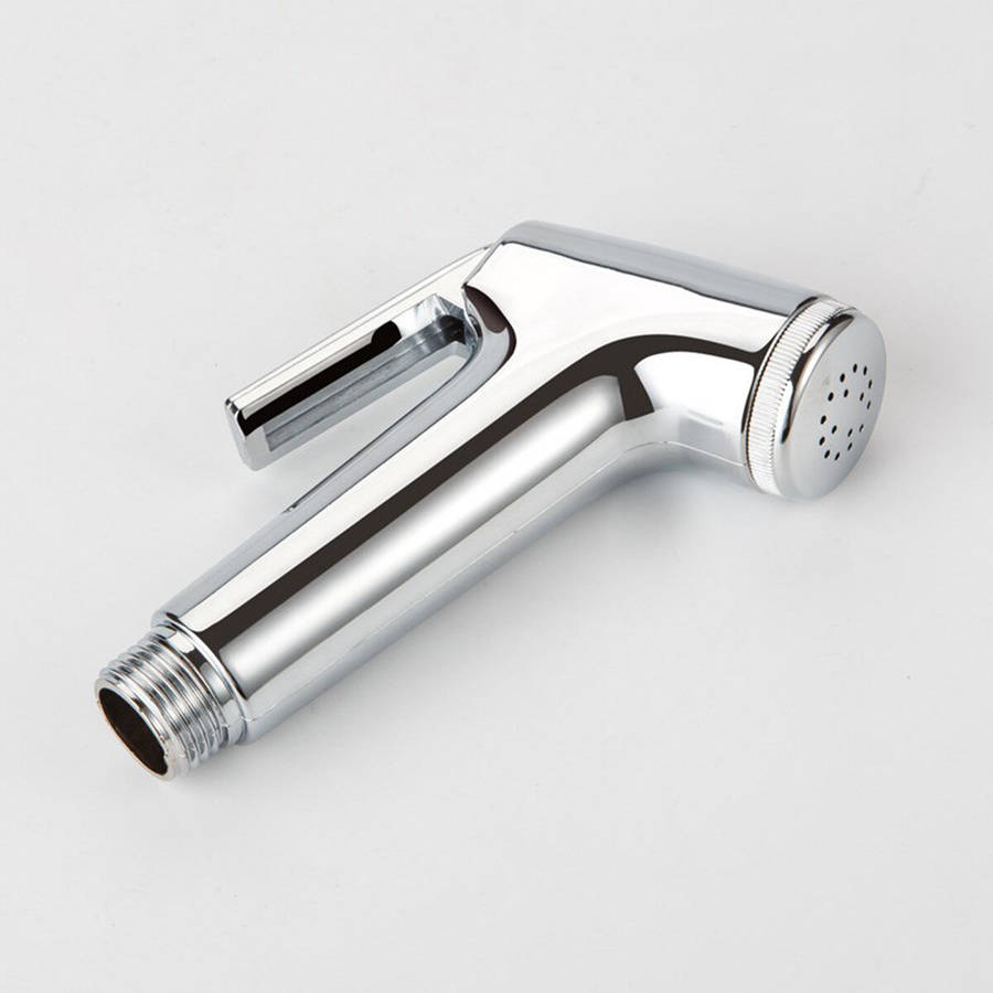 C - ABS Hand Held Bidet Faucets Spray Toilet Attachment Diaper Sprayer Hose Holder Bathroom