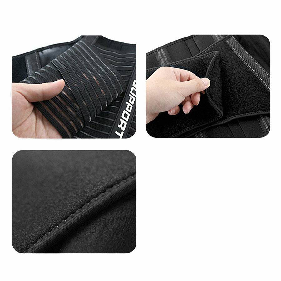 2XL - Back Support Belt Brace Lumbar Lower Pain Relief Adjustable Waist Strap Unisex